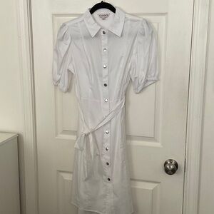 Nanette Lepore White Button-Down Dress
